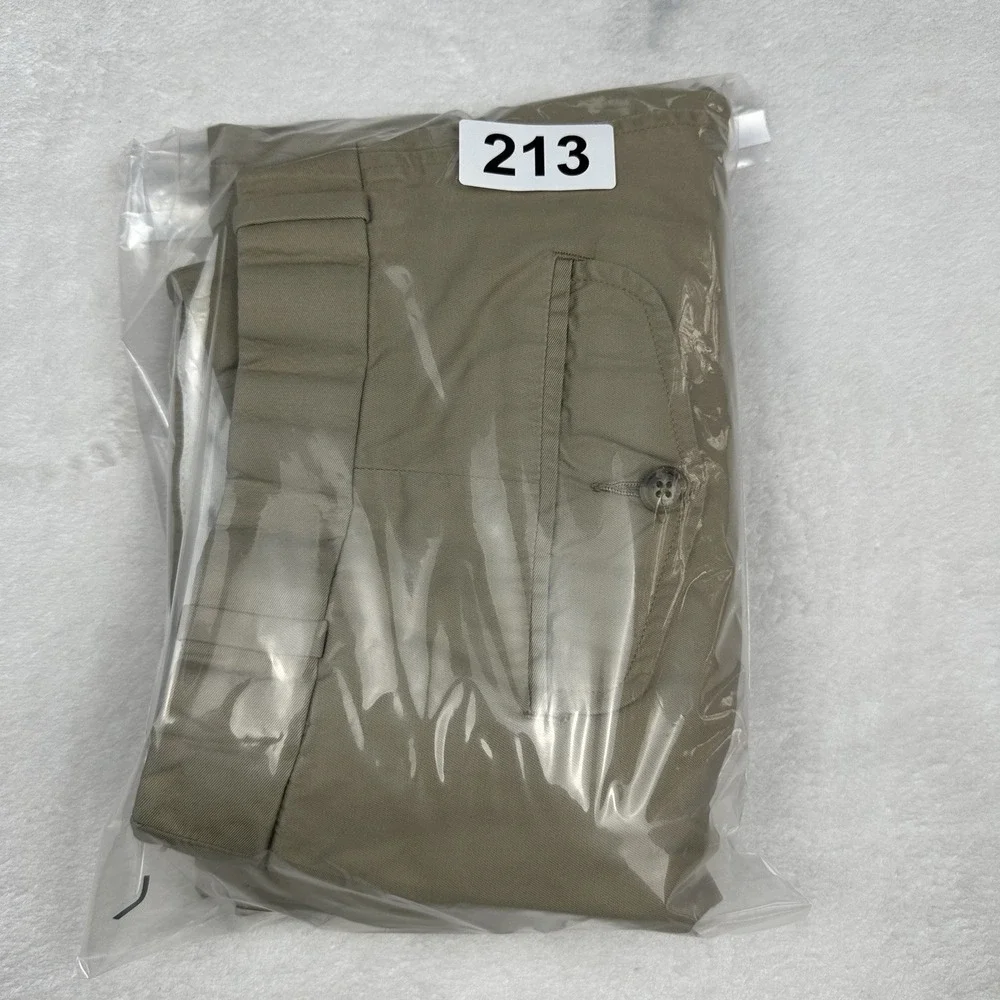 Dickies Mens Pleated Front Elastic Waist Khaki Pants‎ Trousers
